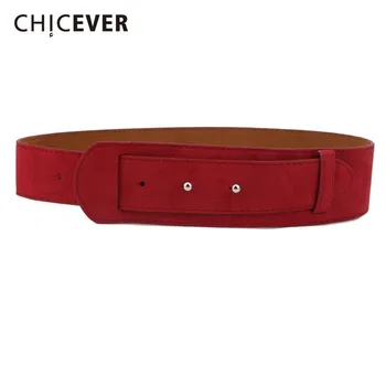 

CHICEVER PU Leather Wide Belts Female Adjustable Waist Black Fashion Vintage Belts For Women Dress Accessories Spring New 2020