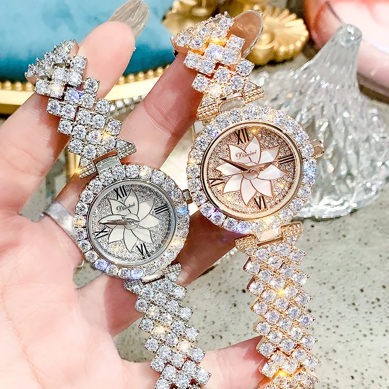 

2019 Sale Little Fragrance Full Of Diamond Watches Lady Lightly Luxury French Niche Network Celebrity Women's Watch Waterproof