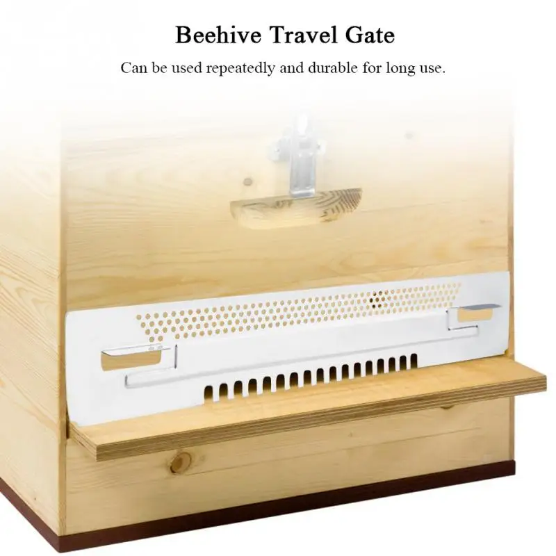

Metal Bee Sliding Mouse Guard Travel Gate for National Hive Box Apiculture Beekeeping Equipment Tools Accessories 39x6.5cm