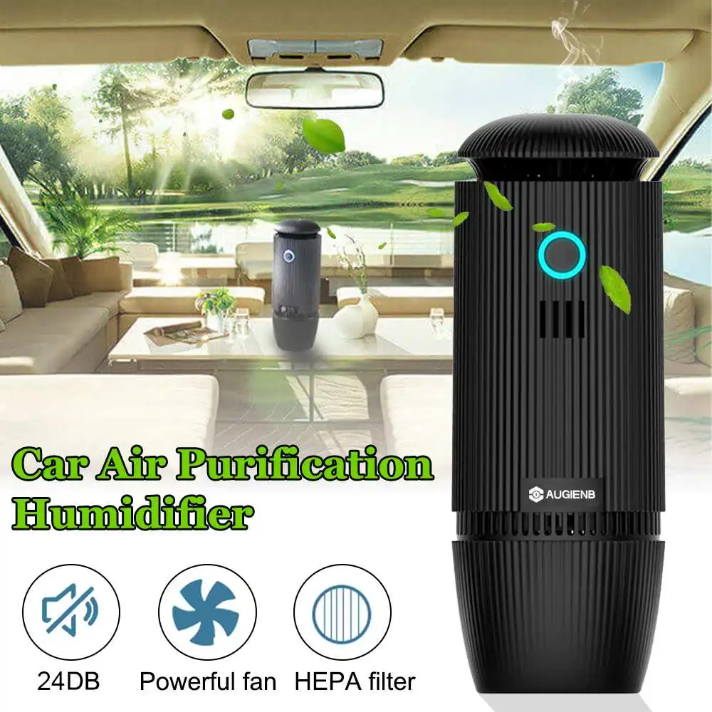 

HEPA Filter Air Purifier Car Air Purifier Humidification Atomization Negative Ion Purification Ultrasonic to Remove Formaldehyde