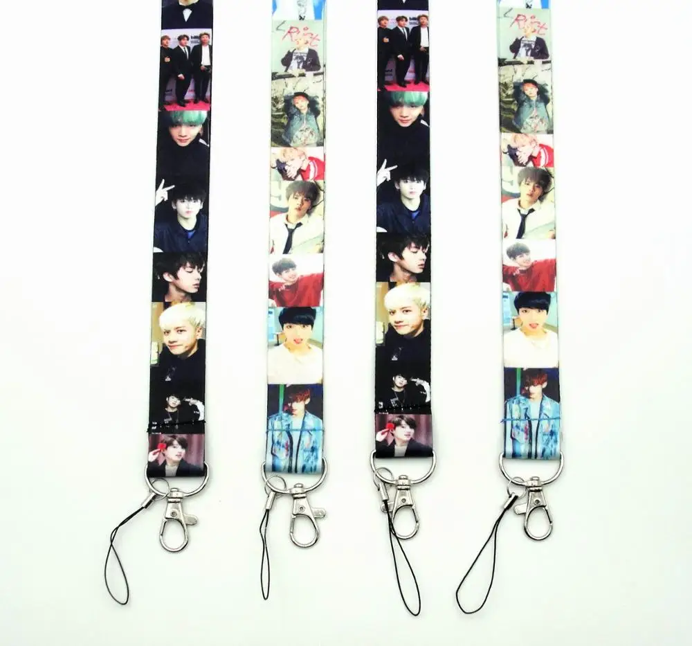 10 PCS Bts Lanyard id badge holder keychain straps for mobile phone