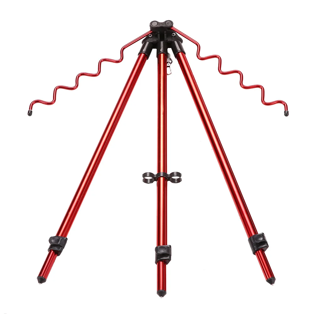 Portable Telescopic Adjustable Fishing Rods Tripod Stand Outdoor Sport