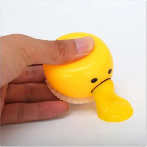 

Squishy Lazy Egg Yolk Squeeze Phone Charm Stress Reliever Toys Fun Gift