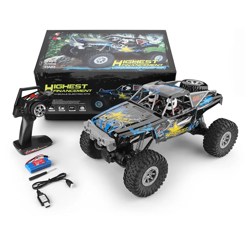 

WLtoys 104310 RC Car 2.4G 1/10 4WD Double Bridge Crawler RC Car 40 Minis Using With Transmitter Charger 2019 New Toys For Kids