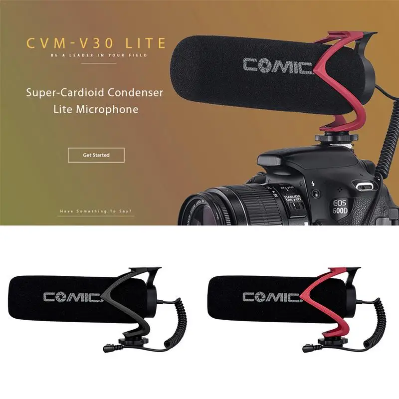 

Comica CVM-V30 LITE Supercardioid Directional Condenser Light Version Microphone For Camera Smartphone Meanwhile The PC