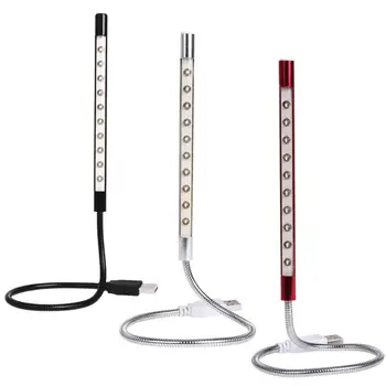 

USB Flexible LED Light Aluminium And Plastic Light Weight Reading Desk Table Lamp For Computer Laptop PC