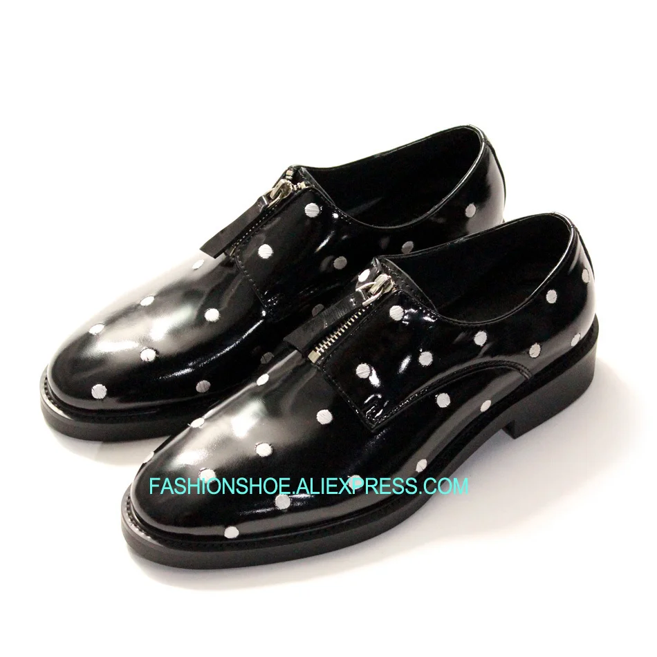 

Print Genuine leather Wedding Party Dress Shoes Men Lace Low top Fashion T Show Shoes