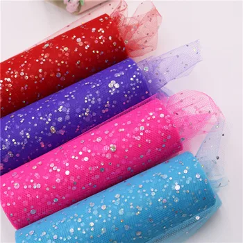 

10 Yards Sequin Glitter Tulle Roll Mesh Spool Tutu Wedding Chritmas Decoration DIY Craft Christmas Party Supplies 62481