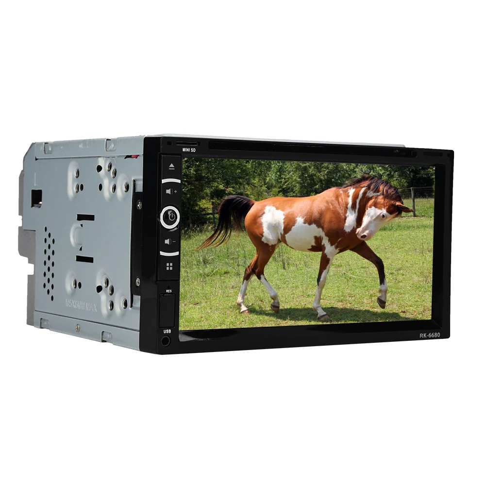 

2 Din 6.95in Universal Portable Car Radio MP5 DVD Player Touch Screen Rear View accesorios automovil New arrives