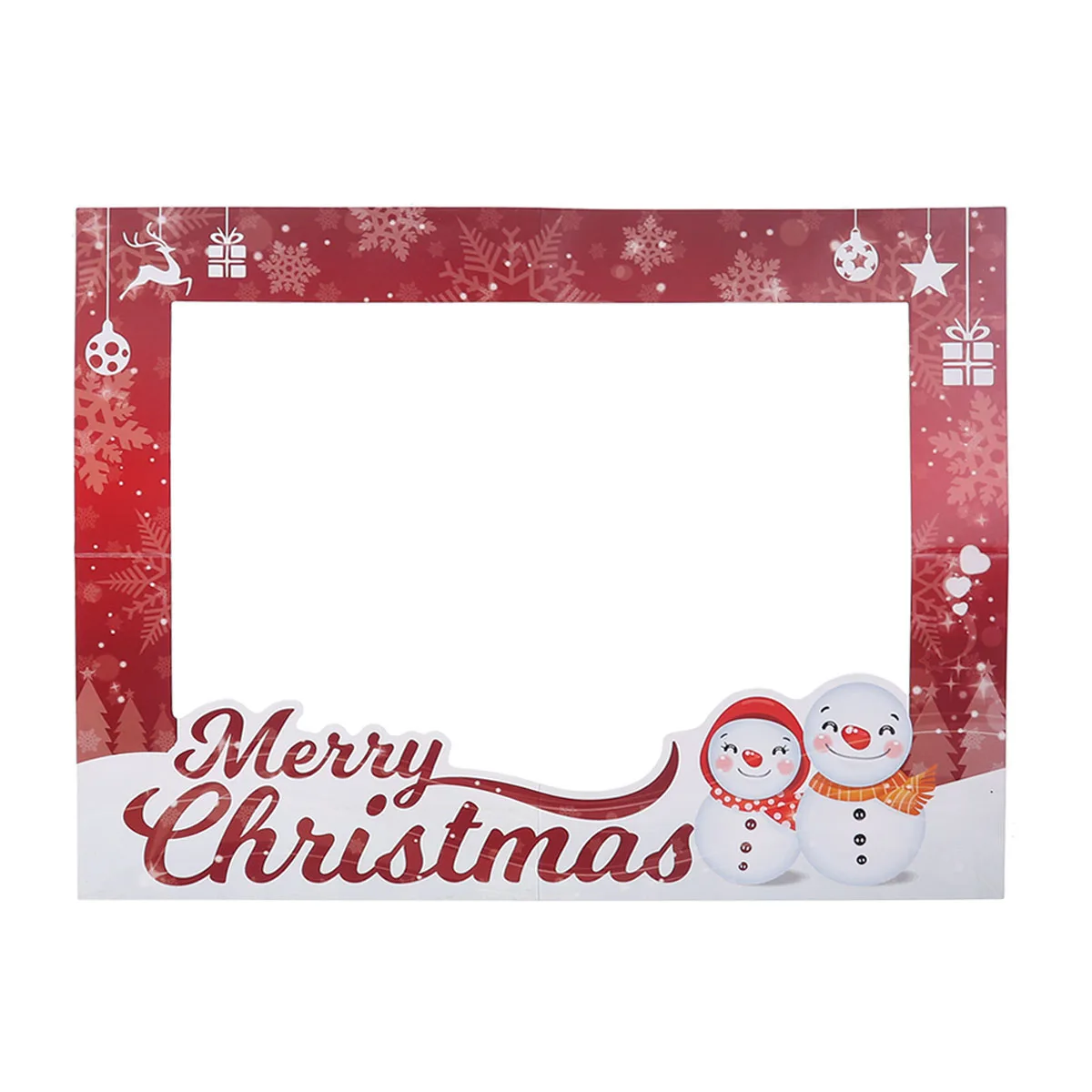 

1pc Christmas Xmas Picture Frame Prop Photo Booth Photo Shoot Selfie Props Frame Banner Decoration for Holiday Baby Shower
