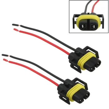 

H8 H11 Female Adapter Wiring Harness Sockets Wire For Headlights or Fog Lights