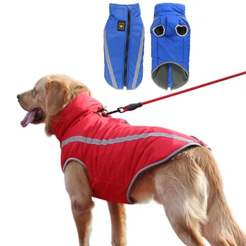 

2019 NEW Big Dogs Coat Jacket Winter Waterproof Pets Dog Clothing Vest For Medium Large Dogs Bulldog XL-6XL High quality