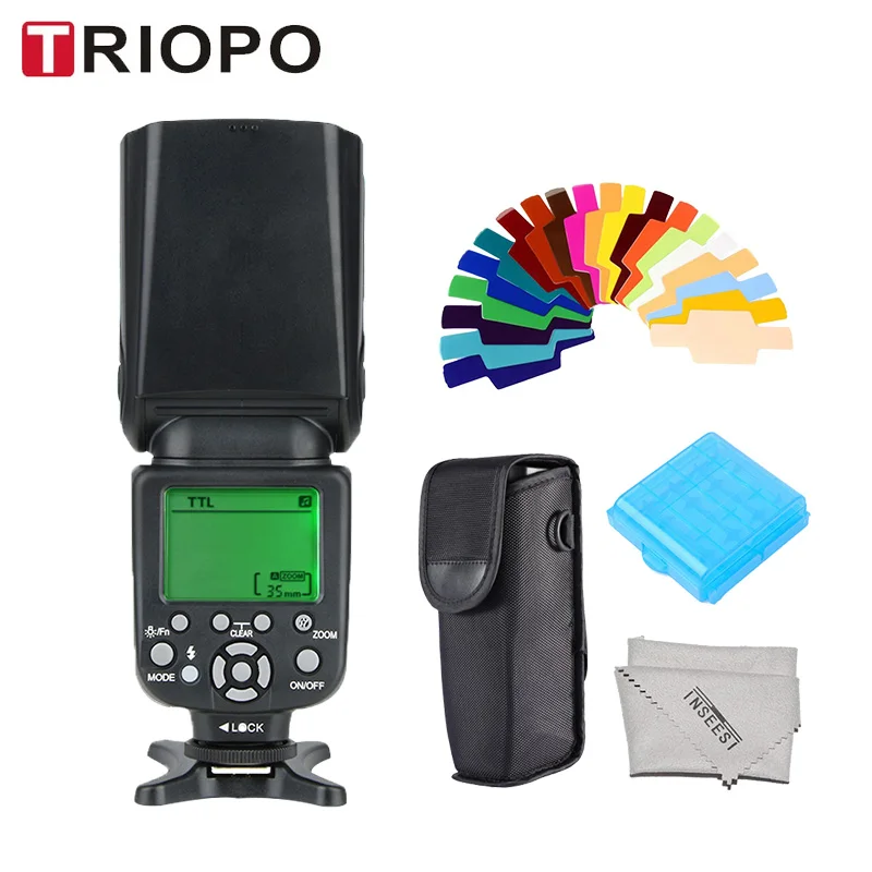 

TRIOPO TR-988 TTL Camera Flash Flash Professional Speedlite Speedlight with High Speed Sync for Canon Nikon Digital SLR Camera