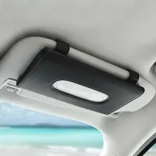 Автомобильный солнцезащитный козырек из микрофибры, кожаный чехол для салфеток, Органайзер