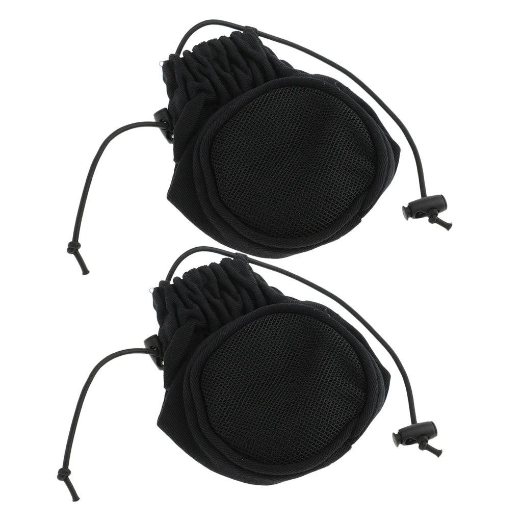 

2pcs Black Canvas Universal Hair Dryer Sock Diffuser Wind Blower Attachment Cover Fit All