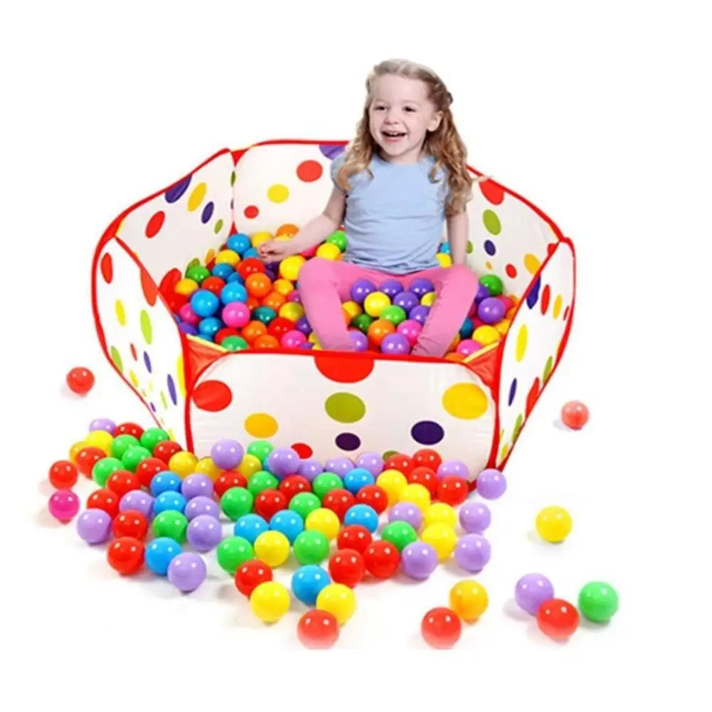 

Baby Foldable Colorful Polka Dot Game Play Tent Pool House with 50Pcs Ocean Balls