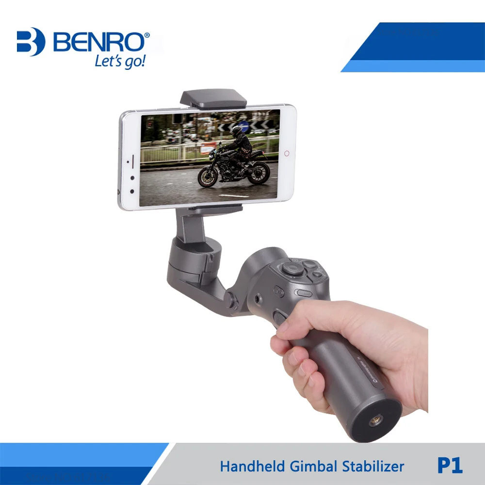 BENRO P1 3 оси смартфон Gimbals стабилизатор P1 ручной Gimbal стабилизатор для Gopro iPhone huawei XiaoMi