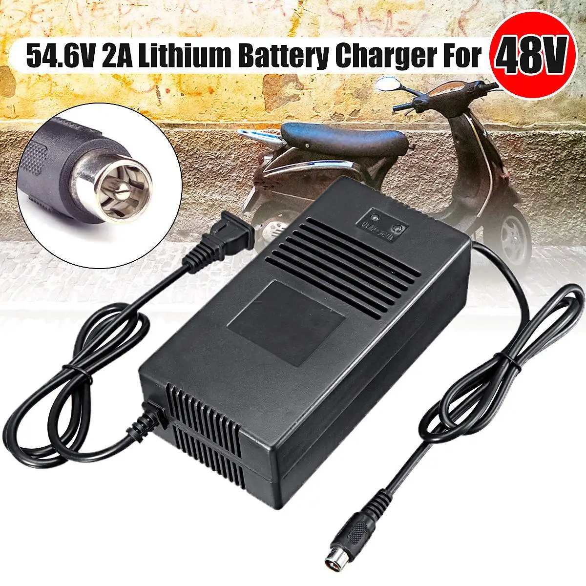 High quality 54.6V 2A electric bike lithium battery charger for 48V 2A