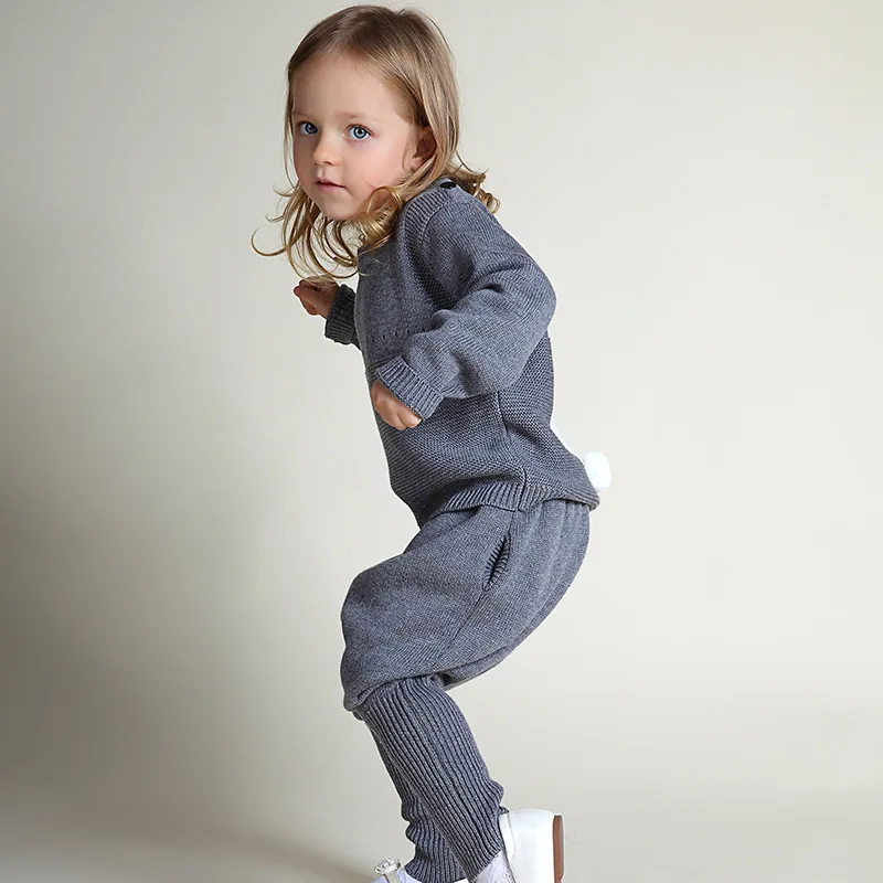 

New Spring Dress boy And girl Suits Children's Lovely Rabbit Embroidery Suits Girls Clothing Sets Girls Sweatshirt