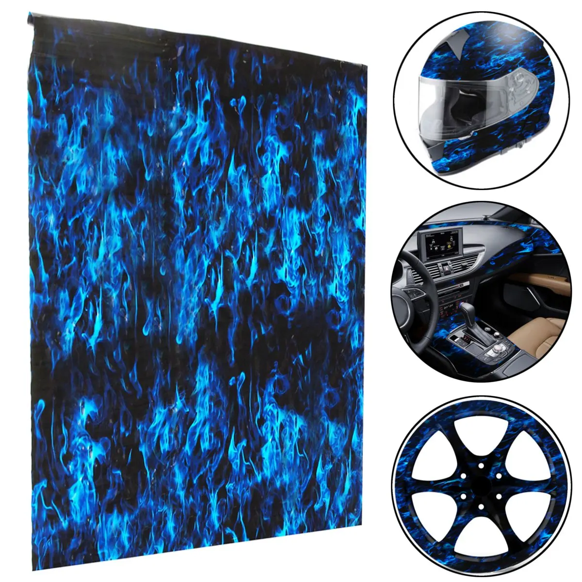 1 x Универсальная 50x100 см синяя PVA гидрографическая пленка для переноса воды печать Dip телефон компьютер автомобильная пленка для творчества Декор