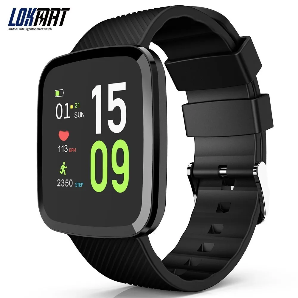 

LOKMAT Sport IP67 Smart Watch heart rate monitor fitness bracelet activity tracker clock men for ios Android