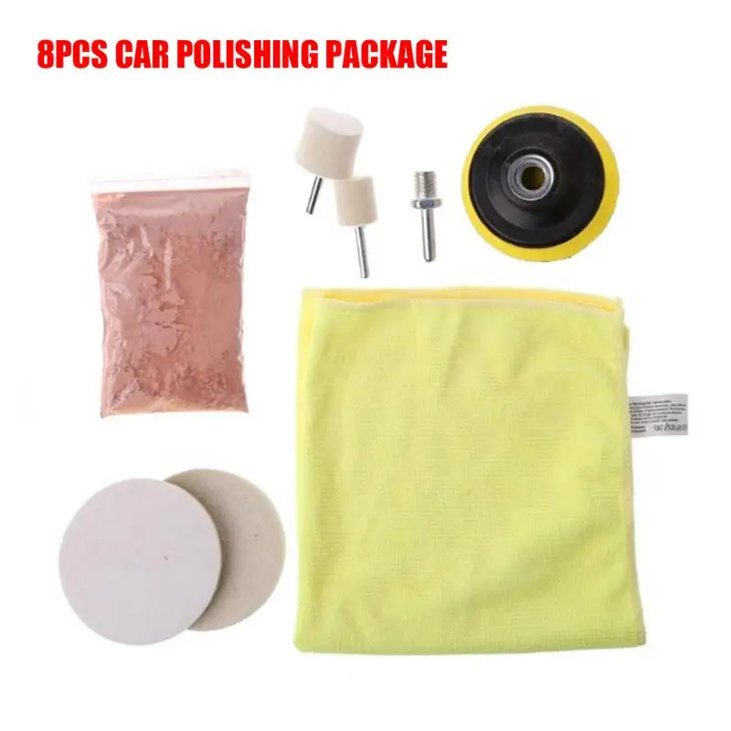 8Pcs/set Automotive Glass Windshield Rear Side Window Scratch Remover