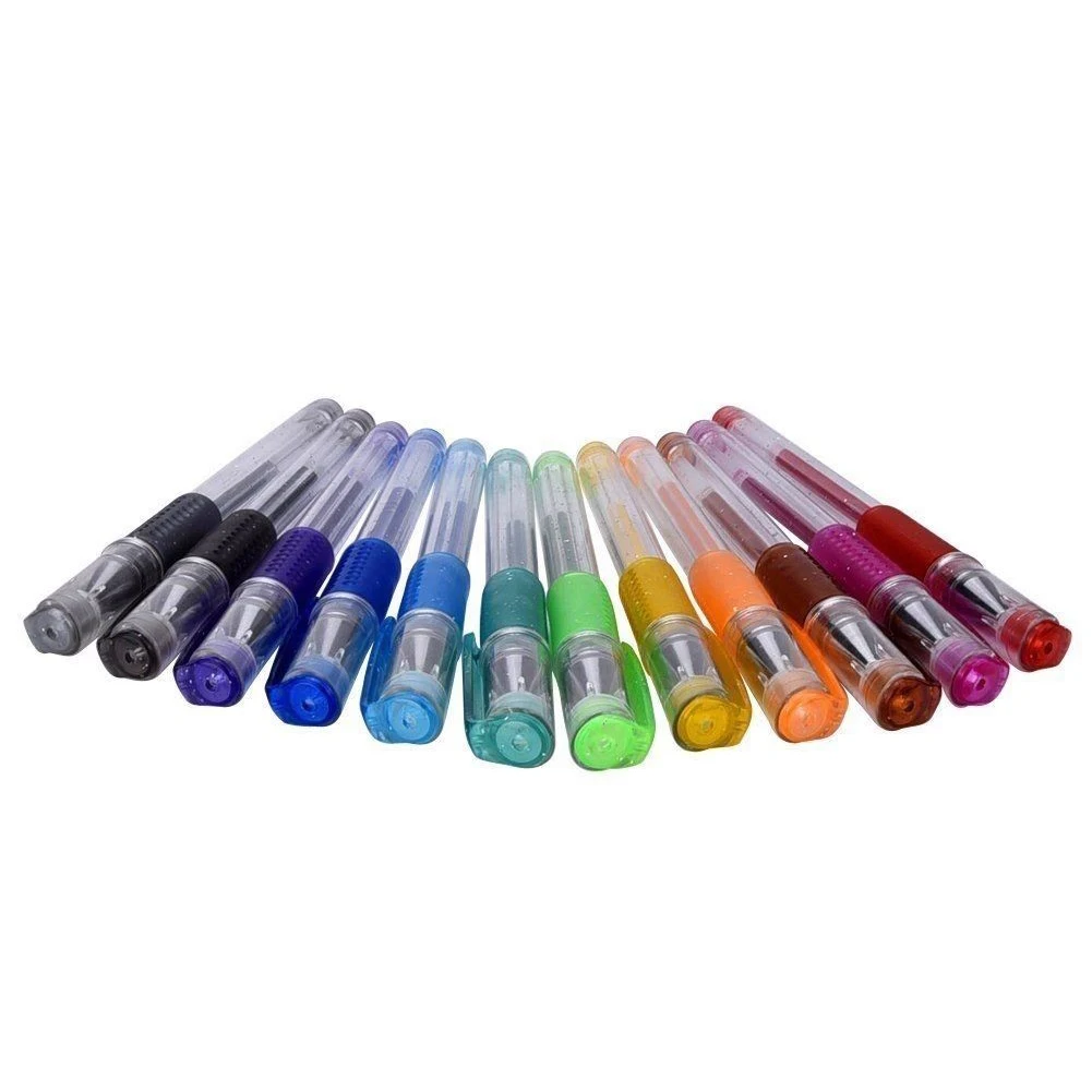 

12PCs Scented Glitter Gel Pens Set For Coloring Drawing Doodling Highlighting