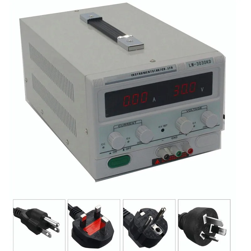 

0-30V 0-30A Adjustable DC Power Supply 220V/110V Accuracy Dual LCD Display EU/UK/AU/US Plug New
