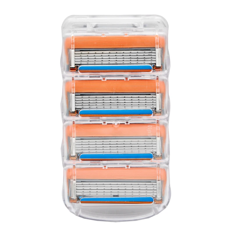 

4pcs/lot Razor Blades 5 Layer Blades Shaving for Gilettee Fusion Power Shaver Blades For Gillette Proglide machine