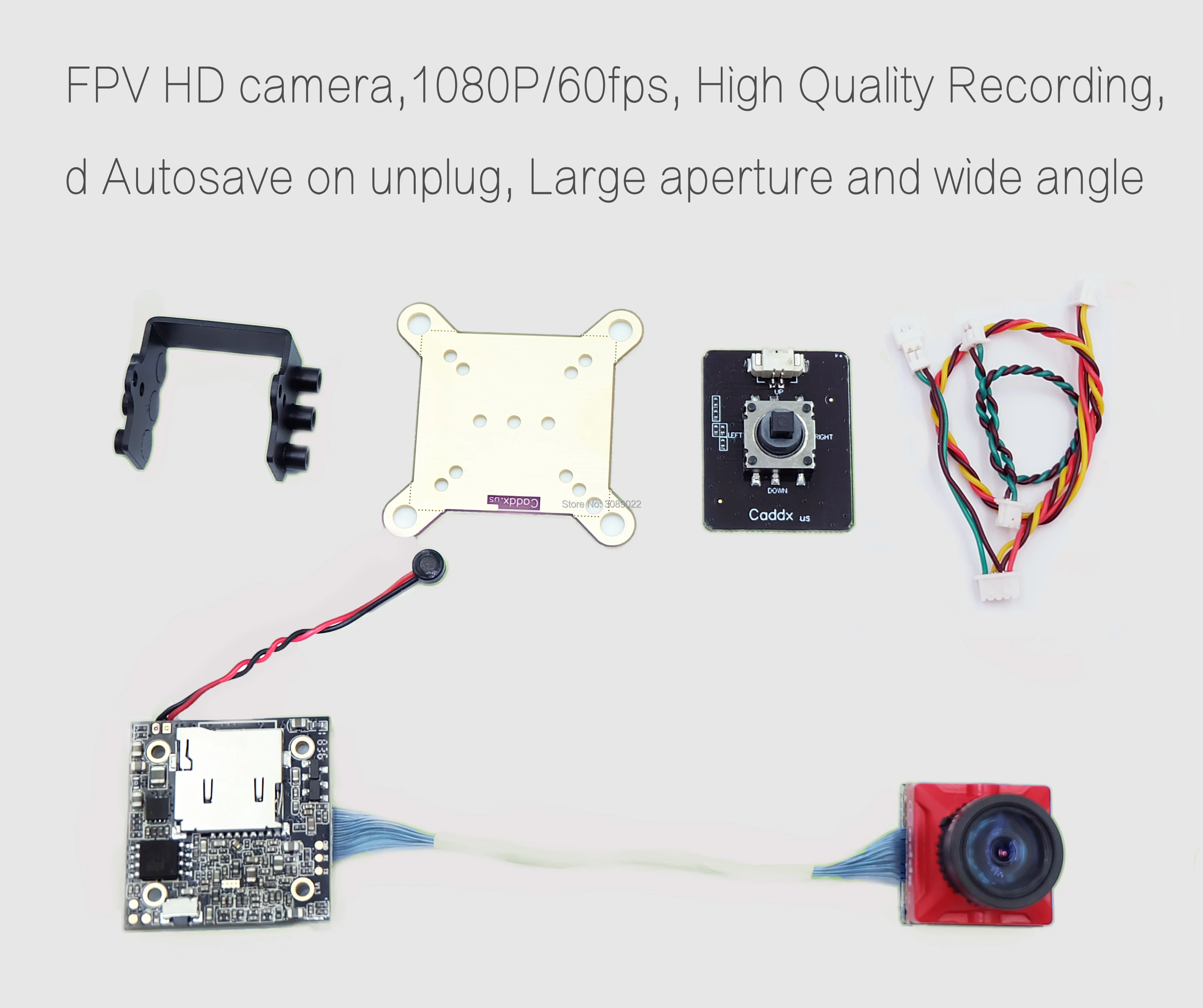 Caddx Turtlet V2 1080P 60fps 2 7 дюймов 800TVL HD FPV камера с углом обзора 155 градусов NTSC / PAL сменная
