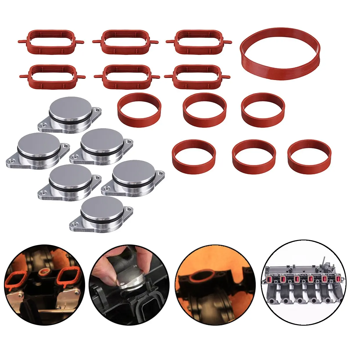 Buy One Set 19PCS 32mm O Ringen Aluminum Exhaust Pipe