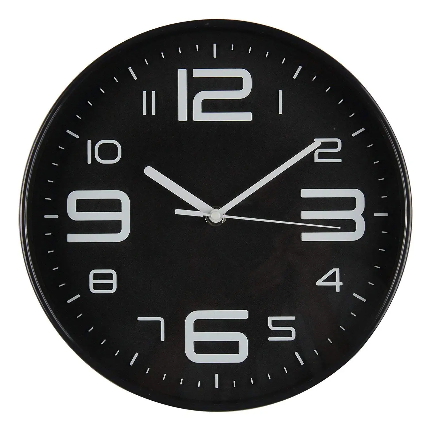 

Hot Sale Indoor Big 3D Number Silent Wall Clock Quiet Sweep Movement Wall Clocks Battery Operated 10 Inch