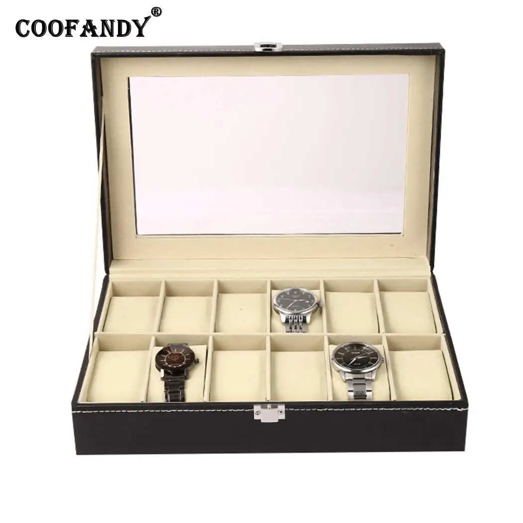

Home Holder Watch Organizer etc Shop Collection Box Storage Display Exhibition Hall Case Buckle Metal New Jewelry Black