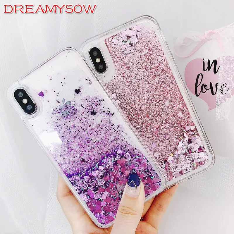 

Dynamic Liquid Glitter Quicksand Soft TPU Case For Xiaomi Pocophone F1 Mi8 lite 6X A2 5X A1 Redmi 6Pro Note5Plus 5A Note 4X