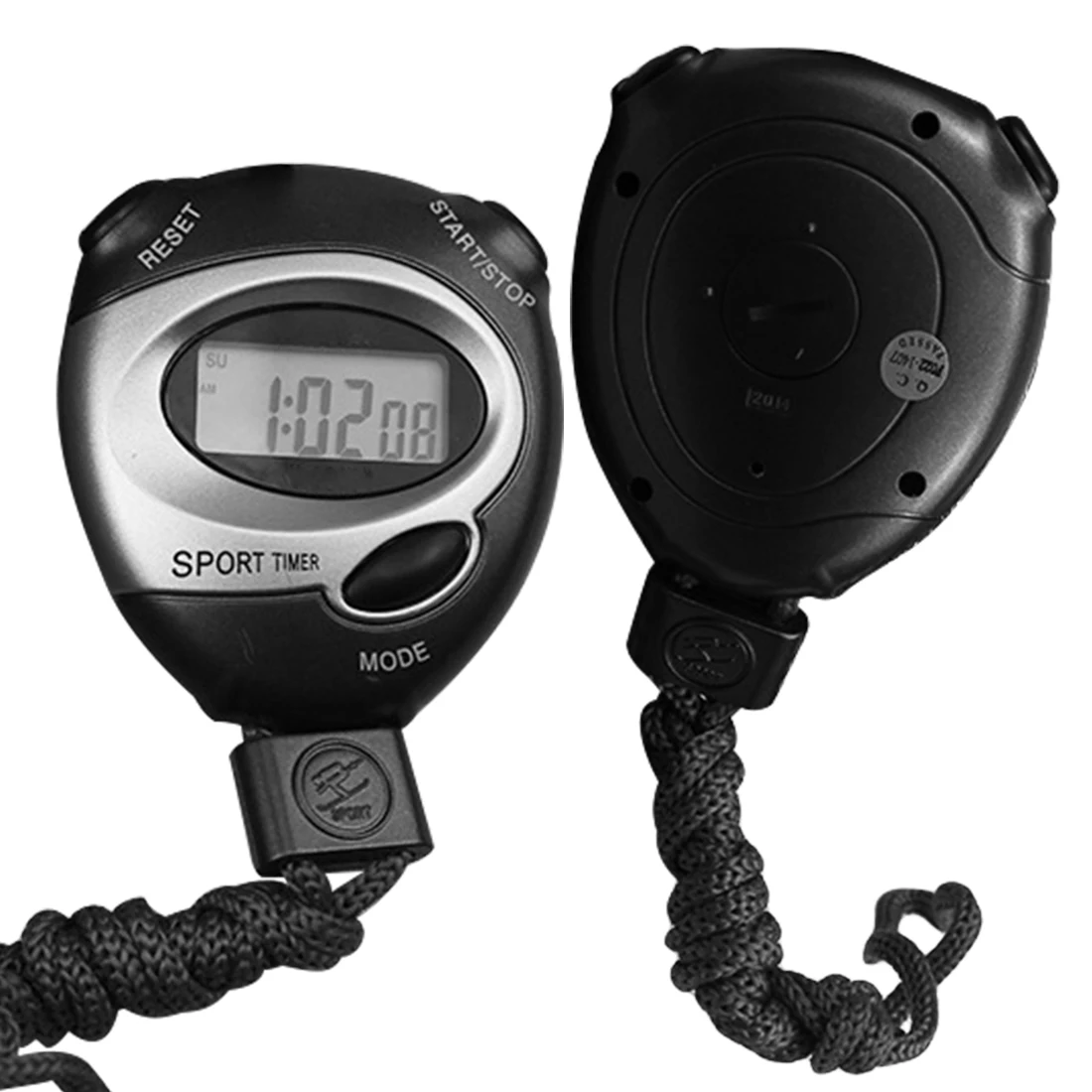 

Sports Stopwatch Counter Timer Chronograph LCD Digital Handheld for Running