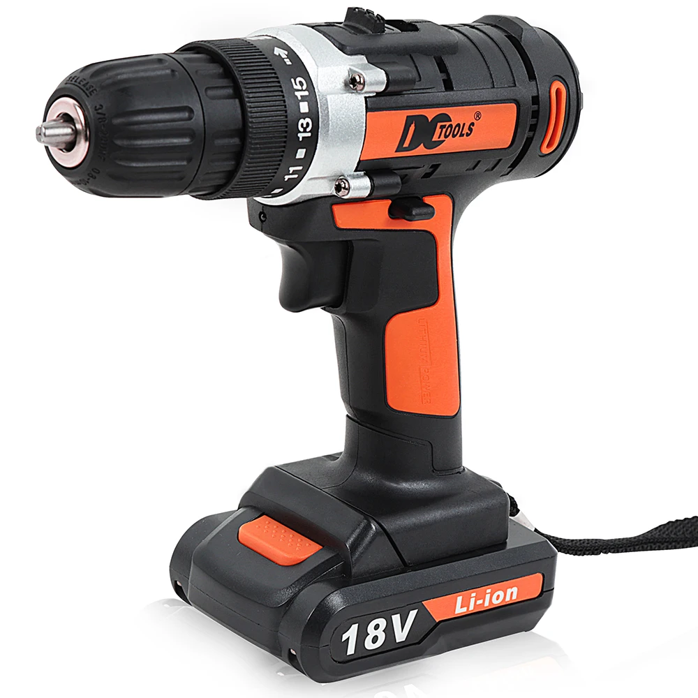 

18V 2.0Ah Auto Wrench Electric Tool Multi-Functional Cordless Impact Wrench Double Speed Li-Ion Electric Dril Set