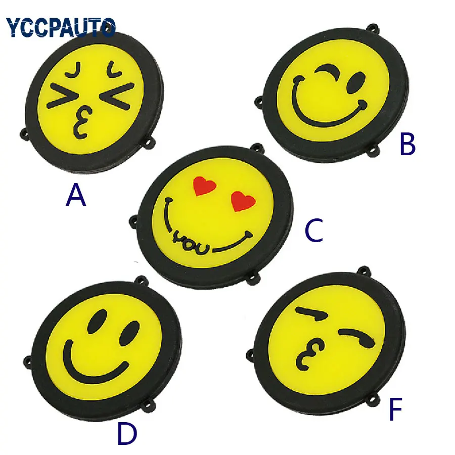 

Daytime Running Light LED COB DRL Auto Car Driving Front Fog Lamp Yellow Universal Car 2pcs/lot Smile Face