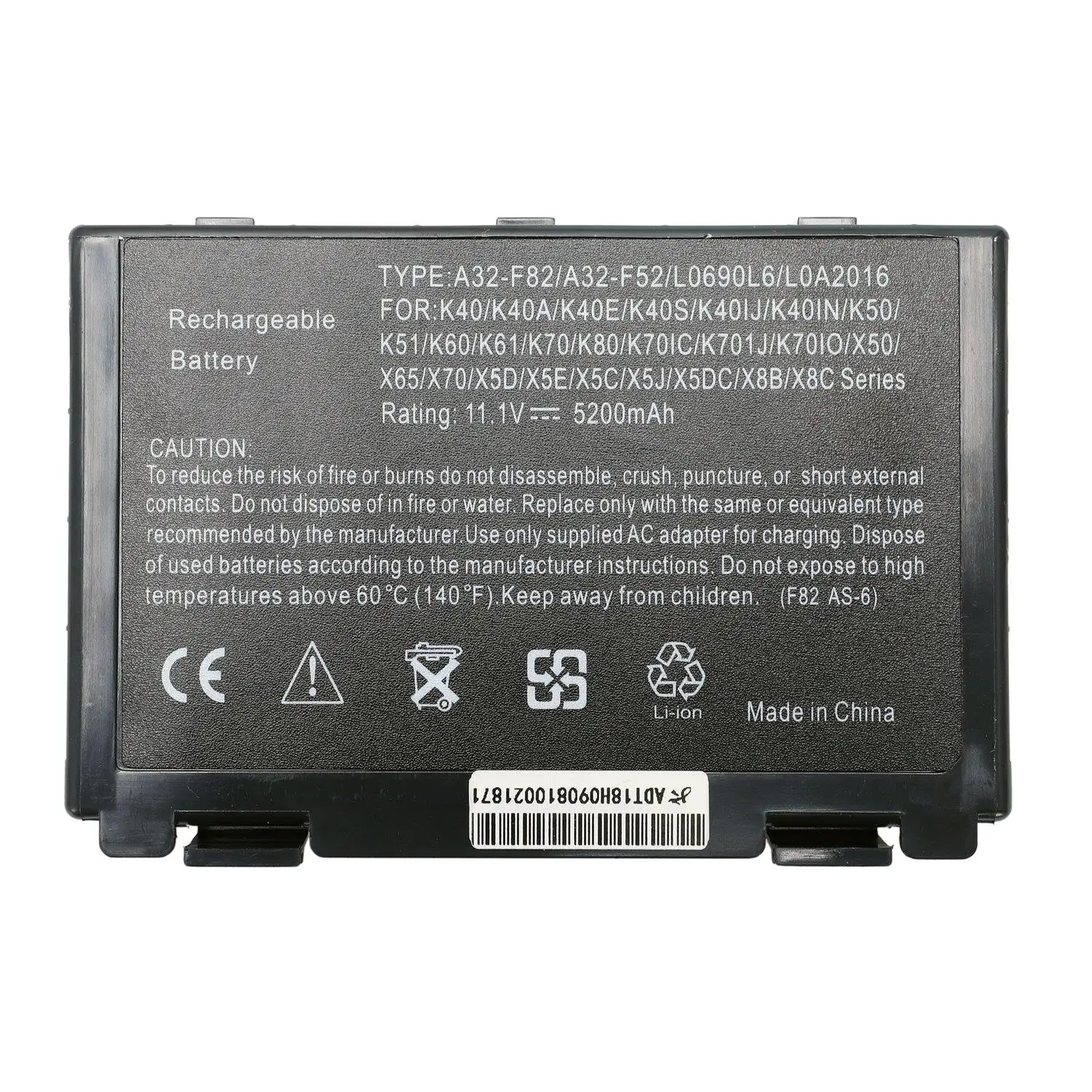 Ceny 6 komórki Laptop bateria do ASUS K60IJ K50IJ K50I K60I A32 F82 A32 F52 X8B X8D