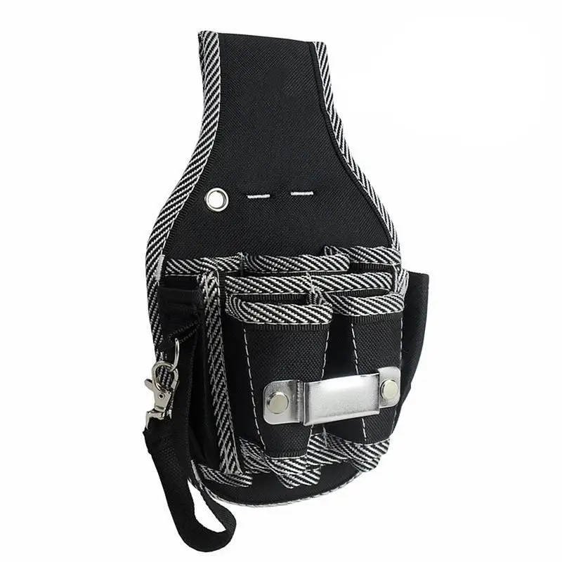 

9-in-1 Drill Screwdriver Utility Kit Holder Top Quality Nylon Fabric Tool Bag Electrician Waist Pocket Tool Belt Pouch Bag #WO