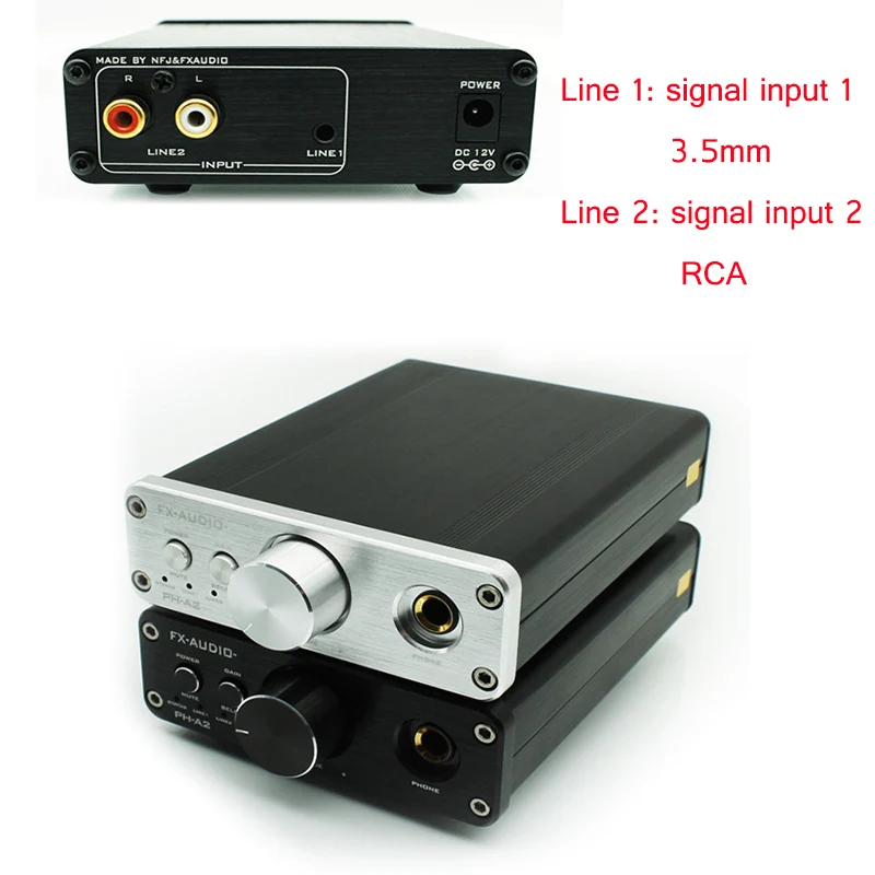 NFJ и FXAUDIO PH A2 TPA6120A2 HIFI мини усилитель для наушников 3 5 мм + RCA рабочего стола