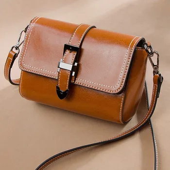 

030819 new hot women handbag female leather small flap bag lady vintage messenger bag