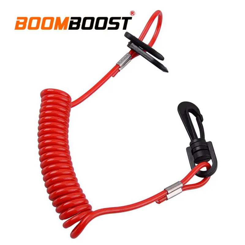 

1PC Safety Tether For Yamaha/Honda/Mercury/Johnson/Evinrude Motor Lanyard Kill Stop Switch Outboard Engine Red Boat Universal
