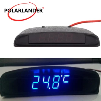 

Automobile Electronic Table Clocks 12V LED New Multifunction Luminous Digital Car Desk Clock 2 Colour Voltmeter Thermometer Time