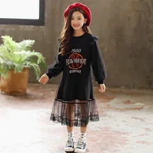 Новое весеннее детское платье модное газовое платье Брендовое платье для маленьких девочек детское платье в стиле пэчворк повседневная одежда для малышей