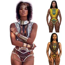 Фирменная Новинка выглядят бикини Африки с этническим рисунком Стиль топа и брюк с Этнический узор пляжный купальный костюм Для женщин женские бикини набор