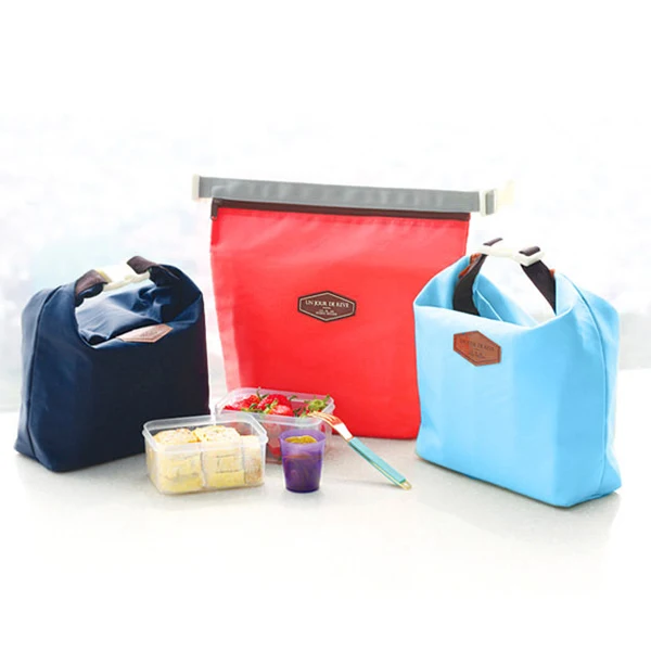 4 цвета на молнии нейлоновый мешок для пикника, сумки для пикника для женщин и детей, портативные изолированные термосумки