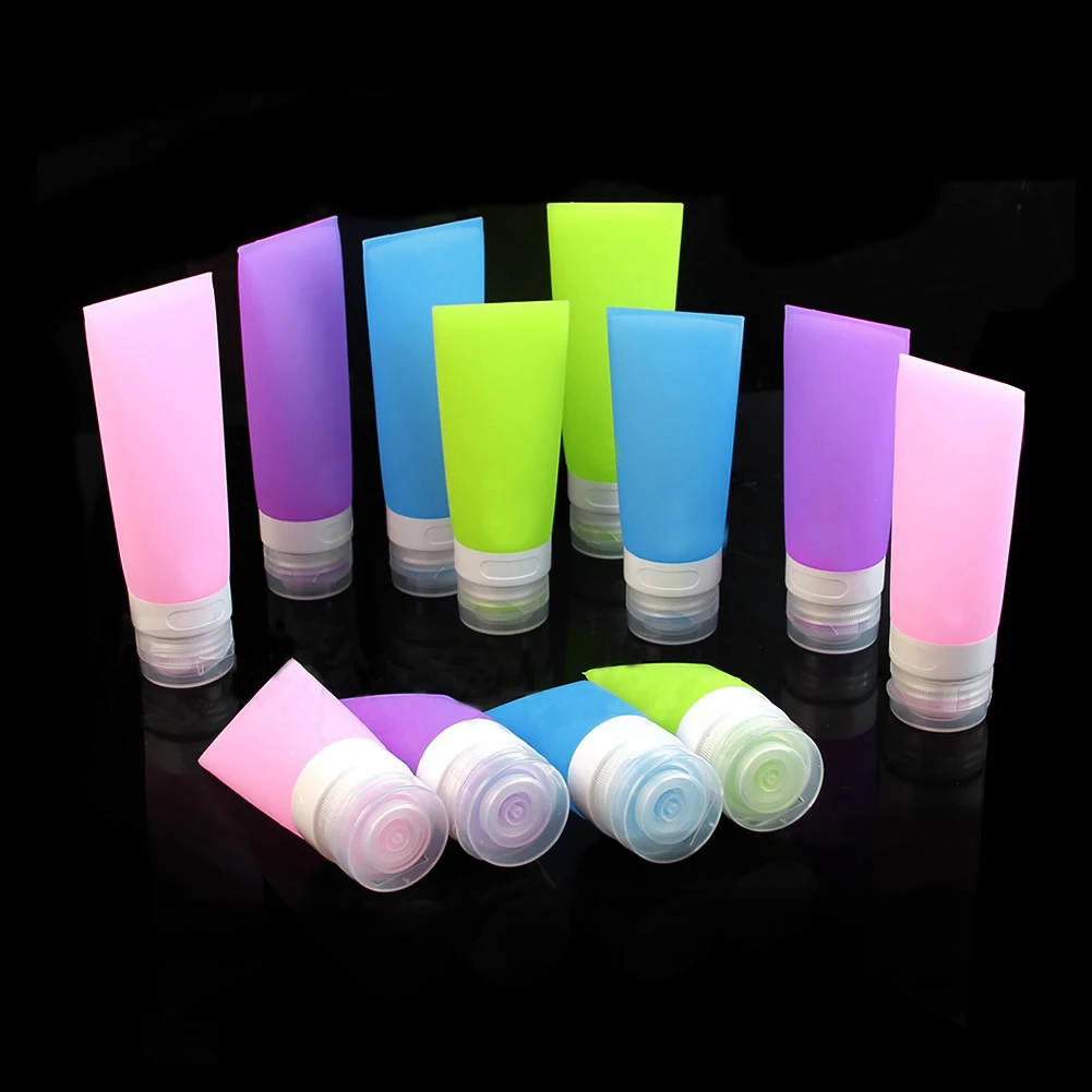 

Empty Silicone Travel Bottle Lotion Shampoo Cosmetic Tube Container Portable
