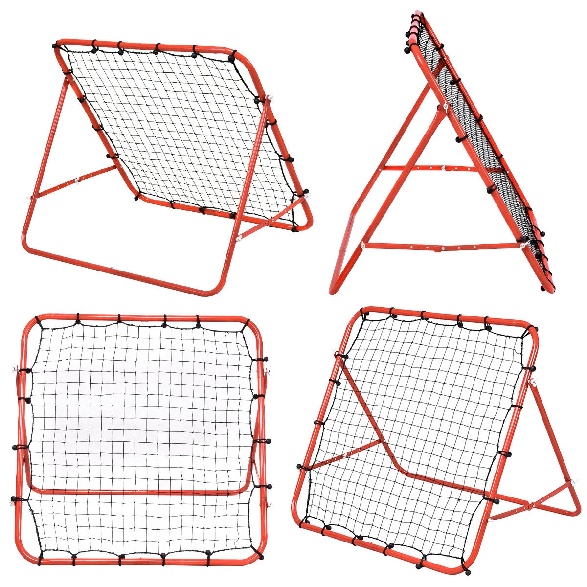 Soccer Football Rebound Target Mesh Net Adjustable Kickback Soccer Target Goal Baseball Soccer Training Aid Tool