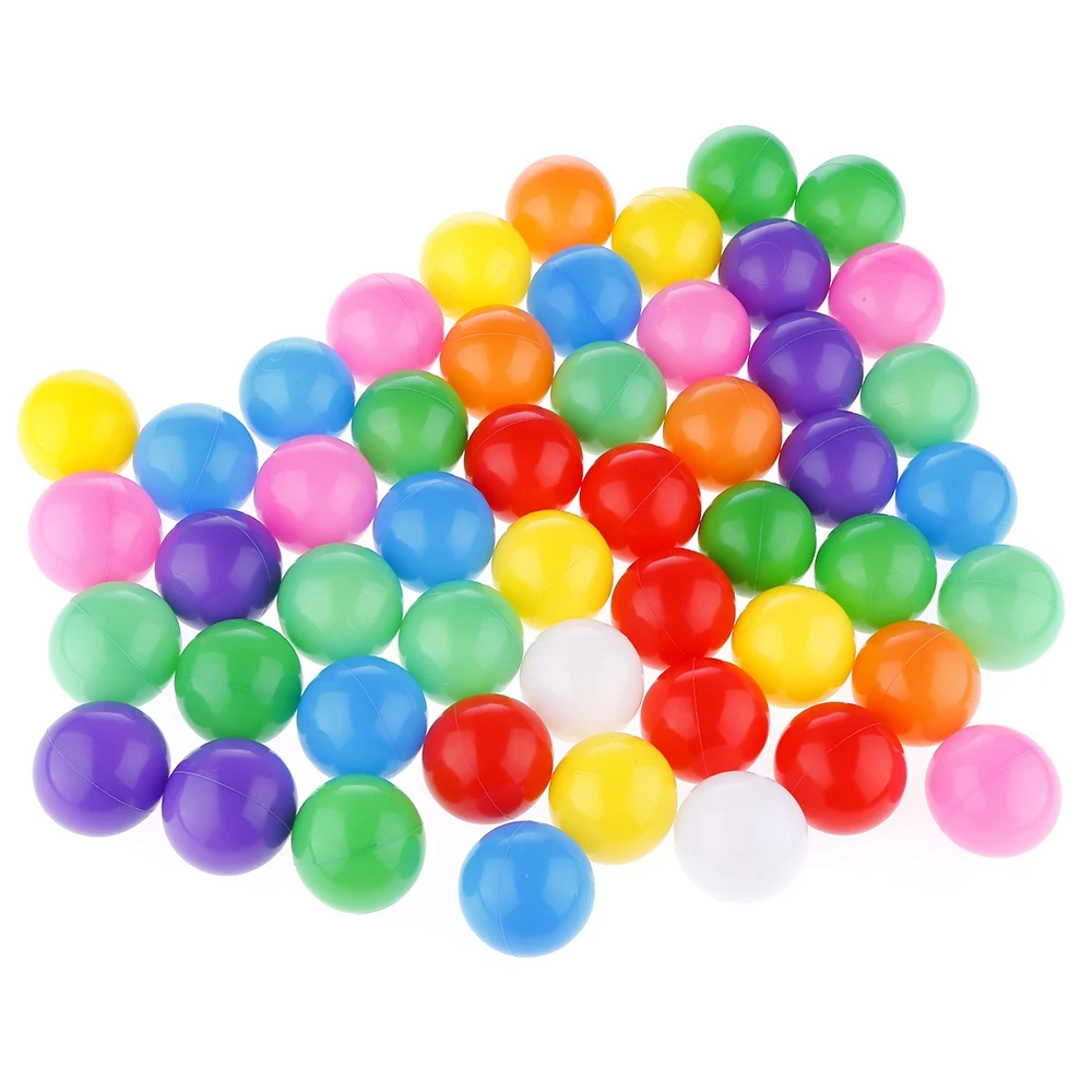 

50PCS Colorful Soft Elastic Plastic Ocean Ball Toy 5.5cm