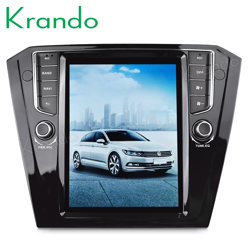 

Krando Android 8.1 10.4" Tesla Vertical car multimedia player GPS for VW B8 Passat 2015+ navigation system radio audio BT